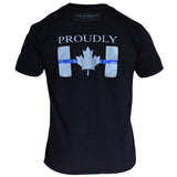 Proudly - Thin Blue Line Canada T-Shirt - Black